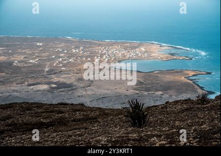 Baia das Gatas aus Monte Verde, São Vicente, Kap Verde Stockfoto