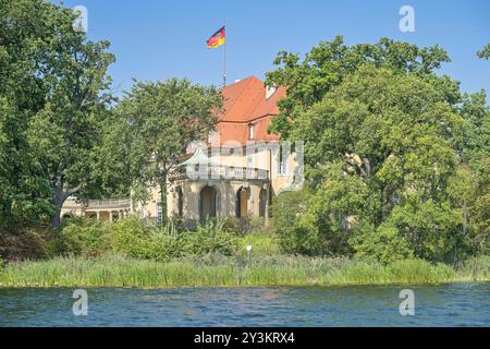 Borsig Villa, Halbinsel Reiherwerder, Tegeler See, Tegel, Reinickendorf, Berlin, Deutschland Stockfoto