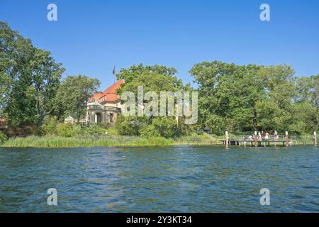 Borsig Villa, Halbinsel Reiherwerder, Tegeler See, Tegel, Reinickendorf, Berlin, Deutschland Stockfoto