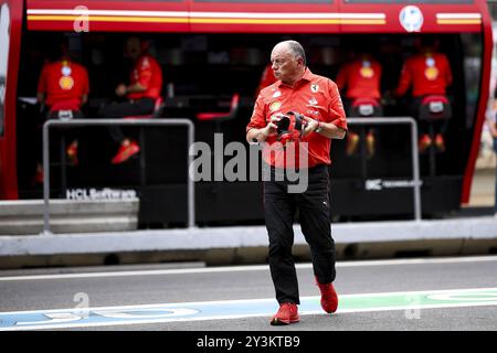 VASSEUR Frederic (fra), Teamchef &amp; General Manager der Scuderia Ferrari, Porträt während des Formel-1-Grand Prix 2024 von Aserbaidschan, 17. Runde der Formel-1-Weltmeisterschaft 2024 vom 13. Bis 15. September 2024 auf dem Baku City Circuit in Baku, Aserbaidschan Stockfoto