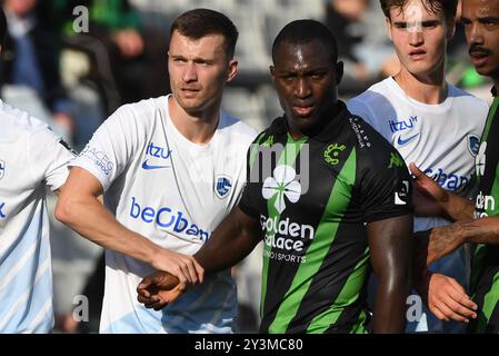 Brügge, Belgien. September 2024. Ein Fußballspiel zwischen Cercle Brugge KSV und KRC Genk Samstag, den 14. September 2024 in Brügge, am 7. Tag der Saison 2024-2025 der ersten Liga der "Jupiler Pro League" der belgischen Meisterschaft. BELGA FOTO JILL DELSAUX Credit: Belga News Agency/Alamy Live News Stockfoto