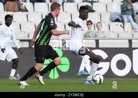 Brügge, Belgien. September 2024. Ein Fußballspiel zwischen Cercle Brugge KSV und KRC Genk Samstag, den 14. September 2024 in Brügge, am 7. Tag der Saison 2024-2025 der ersten Liga der "Jupiler Pro League" der belgischen Meisterschaft. BELGA FOTO JILL DELSAUX Credit: Belga News Agency/Alamy Live News Stockfoto
