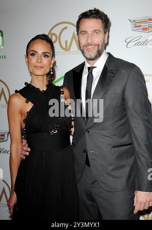 Jordana Brewster und Andrew Form auf der 30. jährlichen Producers Guild Awards statt im Beverly Hilton Hotel in Beverly Hills, USA, am 19. Januar 2019. Stockfoto