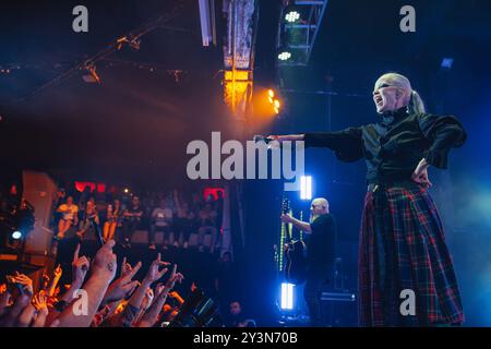 BARCELONA, SPANIEN - JUL 9: Garbage (schottische Rockband) tritt am 9. Juli 2024 im Razzmatazz auf. Stockfoto