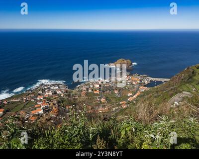 Porto Moniz an der Nordküste Madeiras, Portugal. Stockfoto