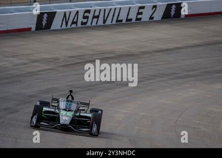 Libanon, TN, USA. September 2024. CONOR DALY (78) (USA) aus Noblesville, Indiana, praktiziert für den Big Machine Music City Grand Prix, der von Gainbridge am Nashville Superspeedway in Libanon, TN, präsentiert wird. (Kreditbild: © Walter G. Arce Sr./ASP via ZUMA Press Wire) NUR REDAKTIONELLE VERWENDUNG! Nicht für kommerzielle ZWECKE! Stockfoto