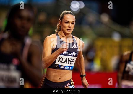 Brüssel, Frankreich. September 2024. BRÜSSEL, FRANKREICH - 13. SEPTEMBER: Lieke Klaver, Niederlande, tritt am 13. September 2024 im King Baudouin Stadium in Brüssel an. (Foto von Lars van Hoeven/Orange Pictures) Credit: dpa/Alamy Live News Stockfoto