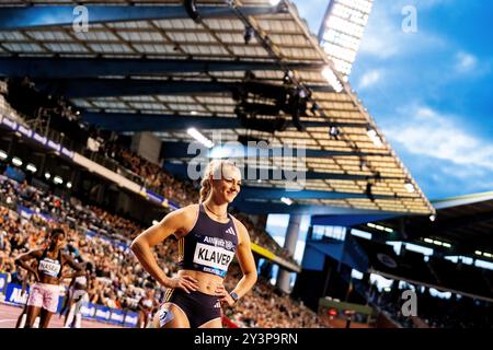 Brüssel, Frankreich. September 2024. BRÜSSEL, FRANKREICH - 13. SEPTEMBER: Lieke Klaver, Niederlande, tritt am 13. September 2024 im King Baudouin Stadium in Brüssel an. (Foto von Lars van Hoeven/Orange Pictures) Credit: dpa/Alamy Live News Stockfoto