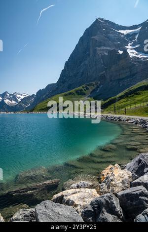 Fallbodensee in der Schweiz im Berner Oberland Schweizer Alpen Stockfoto