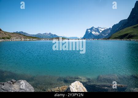 Fallbodensee in der Schweiz im Berner Oberland Schweizer Alpen Stockfoto