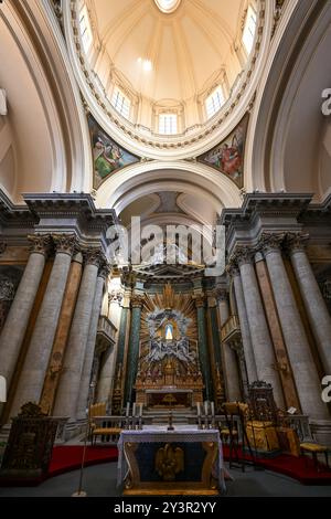 Rom, Italien - 1. September 2023: Heiligtum von San Salvatore in Lauro in Rom, Italien. Stockfoto