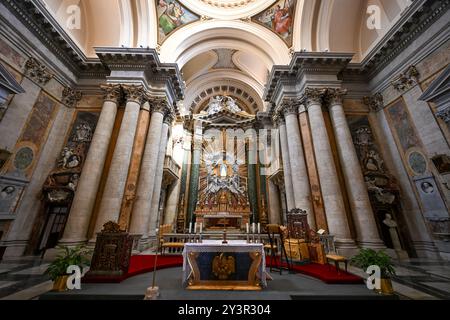 Rom, Italien - 1. September 2023: Heiligtum von San Salvatore in Lauro in Rom, Italien. Stockfoto