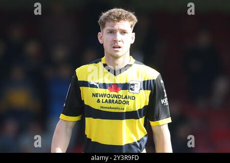 Barrow's Rory Feely während des Spiels der Sky Bet League 2 zwischen Grimsby Town und Barrow im Blundell Park, Cleethorpes am Samstag, den 14. September 2024. (Foto: Michael Driver | MI News) Credit: MI News & Sport /Alamy Live News Stockfoto