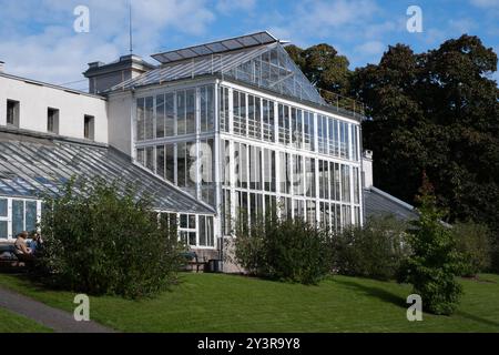 Das Palmenhaus im Botanischen Garten der Universität, Tøyen, Oslo Norwegen Stockfoto