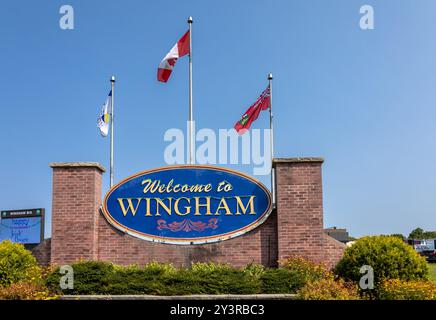 Wingham Ontario Canada Geburtsort von Alice Munro, Nobelpreisträgerin für Literatur, A Success Canadian Short Story Author, 12. September 2024 Stockfoto