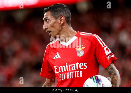 Portugal. September 2024. Di Maria von SL Benfica während des Liga Portugal Betclic Spiels zwischen SL Benfica und CD Santa Clara im Estadio da Luz am 14. September 2024 in Lissabon. Liga Portugal Betclic - SL Benfica vs CD Santa Clara (Valter Gouveia/SPP) Credit: SPP Sport Press Photo. /Alamy Live News Stockfoto