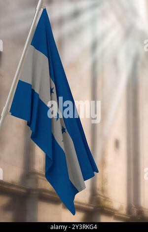 Nationalflagge von Honduras. 3D rendern Stockfoto