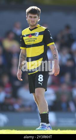 Barrow's Kian Spence während des Spiels der Sky Bet League 2 zwischen Grimsby Town und Barrow im Blundell Park, Cleethorpes am Samstag, den 14. September 2024. (Foto: Michael Driver | MI News) Credit: MI News & Sport /Alamy Live News Stockfoto