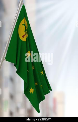 Nationalflagge der Cocos Keeling Islands. 3D rendern Stockfoto