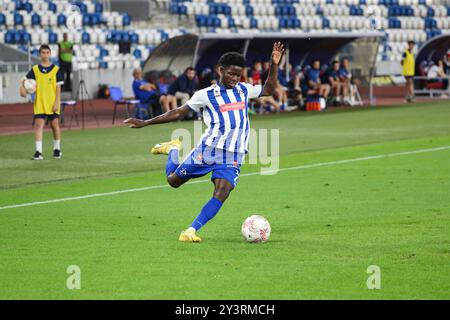 Benson Anang von Dinamo Tbilisi während des Spiels der georgischen Fußballliga 2024 zwischen dem FC Dinamo Tbilisi und dem FC Torpedo Kutaisi in der Boris Paitchadze Dinamo Arena am 18. August 2024 in Tiflis, Georgien. Tbilisi Dinamo Arena benannt nach Boris Paichadze, Akaki Tsereteli Avenue, Didube, Tiflis, 0154, Georgia Georgia Copyright: xArturxStabulnieksx 653399 Stockfoto