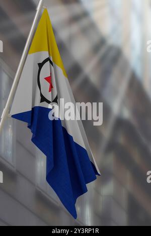 Nationalflagge von Bonaire. 3D rendern Stockfoto