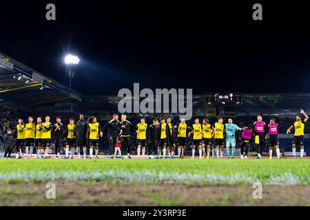 BREDA, NIEDERLANDE - 14. SEPTEMBER: Daniel Bielica von NAC Breda, Boy Kemper von NAC Breda, Jan van den Bergh von NAC Breda, Matthew Garbett von NAC Breda, Elias Mar Omarsson von NAC Breda, Leo Greiml von NAC Breda, Max Balard von NAC Breda, Fredrik Oldup Jensen von NAC Breda, Cherrion Valerius von NAC Breda, Dominik von NAC Breyda, NAC Brescelda, NAC, NAC Breda, NAC, NAC Breda, NAC Breda, NAC Brescelda, NAC, NAC, NAC, NAC, NAC, NAC, NAC Breda, NAC Brescelda Casper starrt von NAC Breda, Clint Leemans von NAC Breda, Kacper Kostorz von NAC Breda, Adam Kaied von NAC Breda, Enes Mahmutovic von NAC Breda, Roy Kuijpers von NA Stockfoto