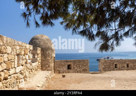 Alte Festung in der Stadt Rethymno, Kreta, Griechenland Stockfoto