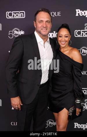 Adam Housley und Tamera Mowry nehmen am 50 13. September 2024 im Chain House in Los Angeles, Kalifornien, Teil. Foto: Crash/imageSPACE Stockfoto