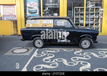 Trabant Hire Car Service in Berlin Deutschland Stockfoto