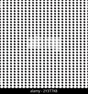 Einfaches, gepunktetes Schwarzweißmuster mit Vektor Stock Vektor