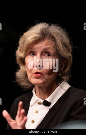 Austin, Tx, USA. September 2024. KAY BAILEY HUTCHISON, ehemaliger US-Senator und NATO-Botschafter, spricht während einer Podiumsdiskussion zum Thema „Our Conflicted World“ am zweiten Tag des 14. Jährlichen Texas Tribune Festivals in der Innenstadt von Austin. Das Festival bringt Politiker und einflussreiche Denker aus dem öffentlichen Dienst zusammen, um aktuelle Ereignisse und Politik zu diskutieren. (Kreditbild: © Bob Daemmrich/ZUMA Press Wire) NUR REDAKTIONELLE VERWENDUNG! Nicht für kommerzielle ZWECKE! Stockfoto