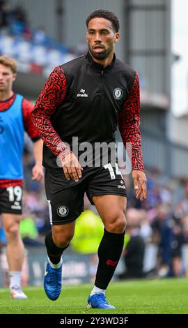 Ewood Park, Blackburn, Großbritannien. September 2024. EFL Championship Football, Blackburn Rovers gegen Bristol City; Zak Vyner aus Bristol City während des warm Up Credit: Action Plus Sports/Alamy Live News Stockfoto