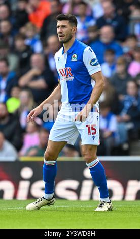 Ewood Park, Blackburn, Großbritannien. September 2024. EFL Championship Football, Blackburn Rovers gegen Bristol City; Danny Batth von Blackburn Rovers Credit: Action Plus Sports/Alamy Live News Stockfoto