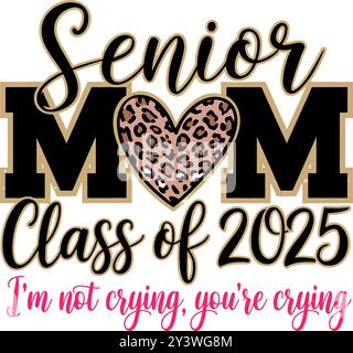 Senior Mom Klasse von 2024 Stock Vektor