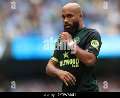 Etihad Stadium, Manchester, Großbritannien. September 2024. Premier League Football, Manchester City gegen Brentford; Bryan Mbeumo von Brentford Credit: Action Plus Sports/Alamy Live News Stockfoto