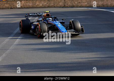 Baku City Circuit, Baku, Aserbaidschan. September 2024. Formel 1 großer Preis von Aserbaidschan 2024; Qualifikationstag; Nummer 43 Williams-Fahrer Franco Colapinto während Qualifying-Sitzungen Credit: Action Plus Sports/Alamy Live News Stockfoto