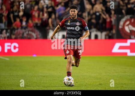 Toronto, Ontario, Kanada. September 2024. Jonathan Osorio. Platz 21 beim MLS-Spiel zwischen Toronto FC und Austin FC. Das Spiel endete 2-1 für den Toronto FC. (Kreditbild: © Angel Marchini/ZUMA Press Wire) NUR REDAKTIONELLE VERWENDUNG! Nicht für kommerzielle ZWECKE! Stockfoto