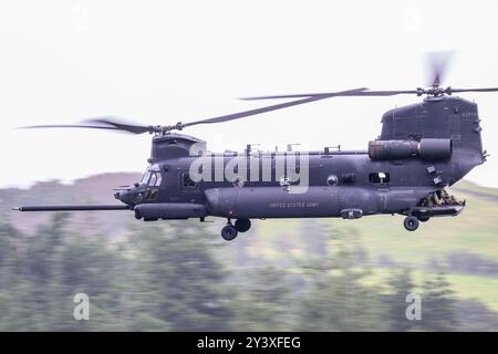 US Army Chinook in der Machschleife Stockfoto