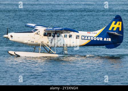 Kanada, Vancouver10. August 2024: C-FJHA - de Havilland Canada DHC-3T von Harbour Air Stockfoto