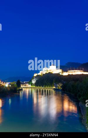 Festung Kufstein, Fluss Inn Kufstein Kufsteinerland Tirol, Tirol Österreich Stockfoto