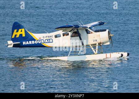 Kanada, Vancouver10. August 2024: C-FJHA - de Havilland Canada DHC-3T von Harbour Air Stockfoto