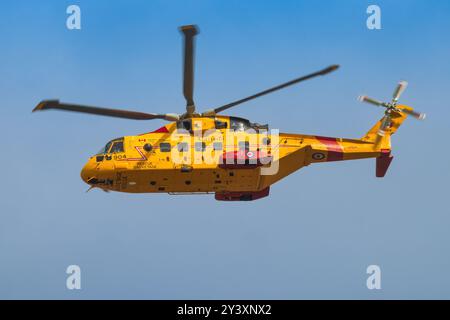 Kanada, Abbotsford 12. August 2024: RCAF CH-149 SAR Helicopter von der USAF auf der Abbotsford Airshow Stockfoto