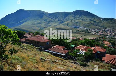 Kalekoy in Gokceada, Canakkale, Türkei. Stockfoto