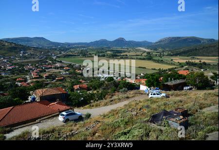 Kalekoy in Gokceada, Canakkale, Türkei. Stockfoto