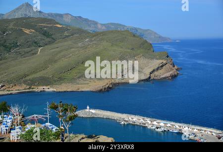 Kalekoy in Gokceada, Canakkale, Türkei. Stockfoto