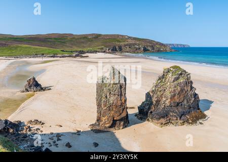 Tolsta Beach, Isle of Lewis, Schottland Großbritannien Stockfoto