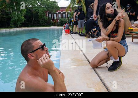 CHANNING TATUM und ZOE KRAVITZ in BLINK TWO (2024), Regie: ZOE KRAVITZ. Quelle: Free Association / Bruce Cohen Productions / Album Stockfoto