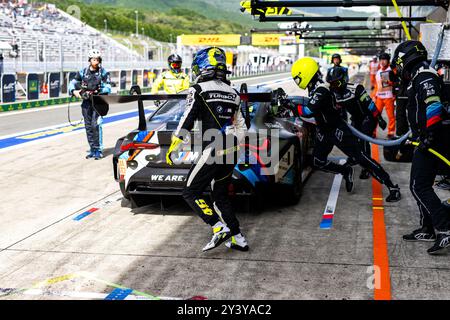 Oyama, Japon. September 2024. ROSSI Valentino (ita), Team WRT, BMW M4 GT3, Portrait Pitstop, arrêt aux steht während der 6 Stunden von Fuji 2024, 7. Runde der FIA Langstrecken-Weltmeisterschaft 2024, vom 13. Bis 15. September 2024 auf dem Fuji Speedway in Oyama, Shizuoka, Japan - Foto Marius Hecker/DPPI Credit: DPPI Media/Alamy Live News Stockfoto