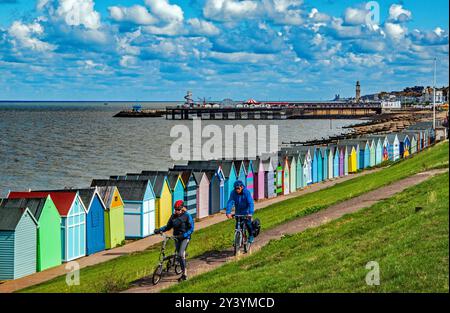 Strandhütten in Herne Bay, Kent Stockfoto