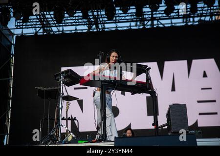 Rlma, Italien. September 2024. Emma Nolde live beim Spring Attitude Festival in Rom (Foto: Carlo Vergani/Pacific Press) Credit: Pacific Press Media Production Corp./Alamy Live News Stockfoto